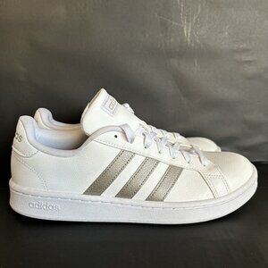Adidas Grand Court Platinum Metallic Women Shoes - Size 9